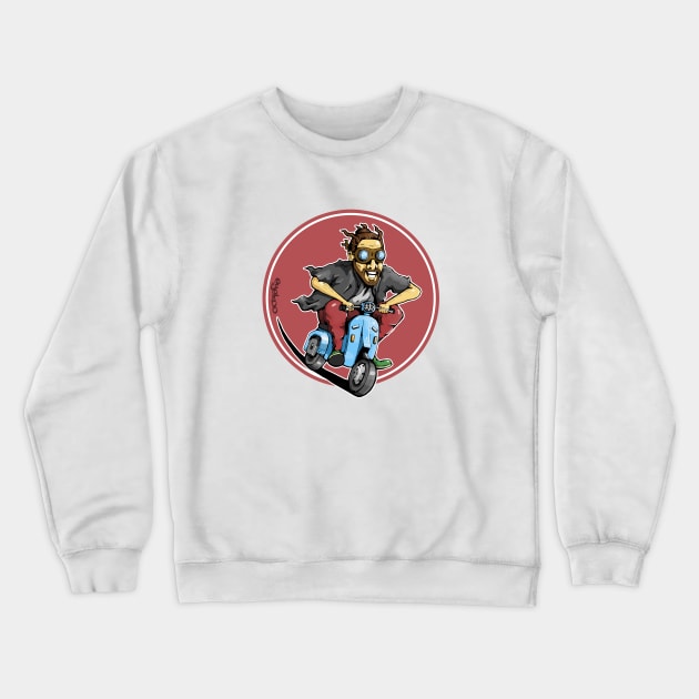 Scooter Guy #2 Crewneck Sweatshirt by Eyekoo